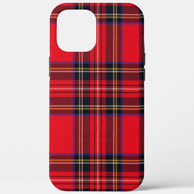 Coques Case-Mate iPhone Royal Stewart tartan rouge noir plaid (Verso)