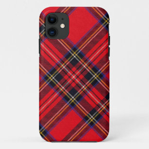 Coques Pour iPhone Royal Stewart tartan rouge noir plaid