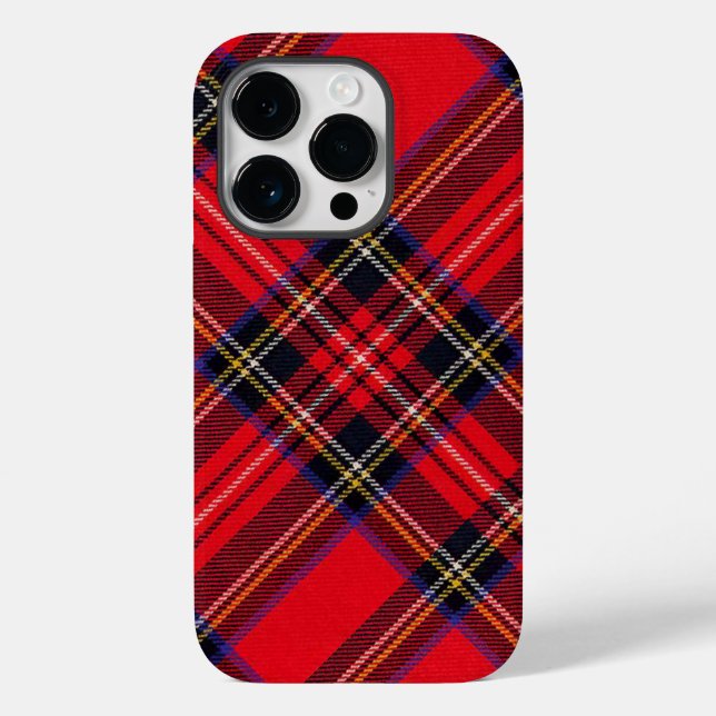 Coques Case-Mate iPhone Royal Stewart tartan rouge noir plaid (Verso)