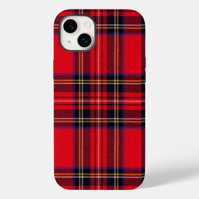 Coques Case-Mate iPhone Royal Stewart tartan rouge noir plaid (Verso)
