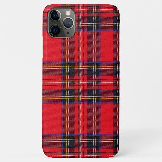 Coques Case-Mate iPhone Royal Stewart tartan rouge noir plaid (Dos)