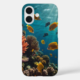 Coque Pour iPhone 16 Royaume de corail