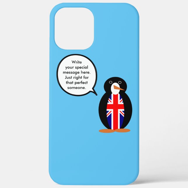 Coques Case-Mate iPhone Royaume-Uni Mme Pingouin Personnalisé  (Verso)