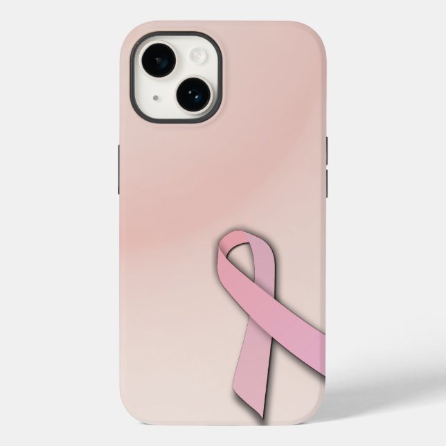 Coques Case-Mate iPhone Ruban de sensibilisation au cancer du sein (Verso)