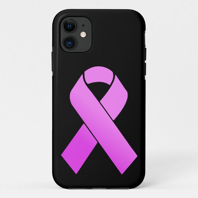 Coques Case-Mate iPhone Ruban de sensibilisation au cancer du sein sur Sil (Dos)