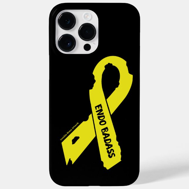 Coques Case-Mate iPhone Ruban déchiré/Badass...Endometriose (Verso)