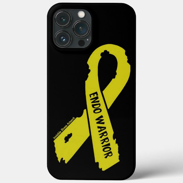Coques Case-Mate iPhone Ruban déchiré/Guerrier...Endometriose (Verso)