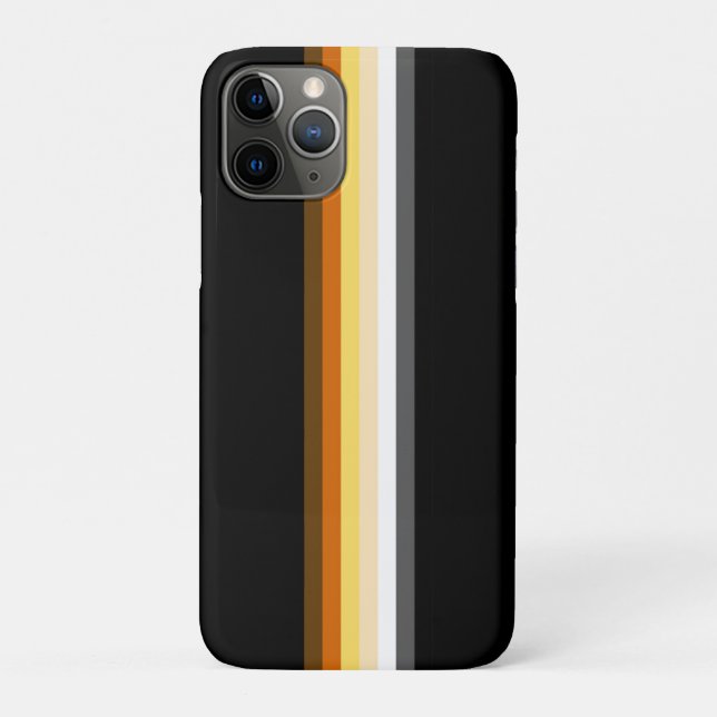 Coques Case-Mate iPhone Ruban d'indicateur de la fierté de l'ours gay élég (Dos)