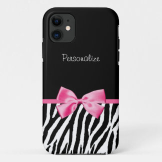 Case-Mate iPhone Case Ruban noir et blanc à la mode de rose d'impression