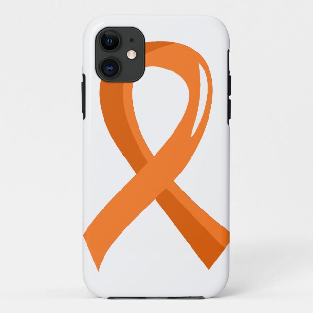 Coques Case-Mate iPhone Ruban orange 3 de leucémie (Dos)