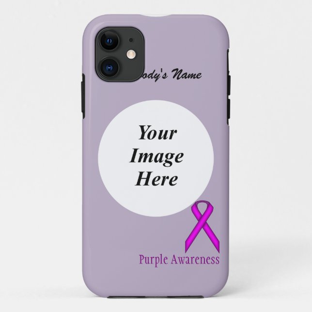 Coques Case-Mate iPhone Ruban standard violet par Kenneth Yoncich (Dos)