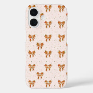 Coque Pour iPhone 16 Rubans de biscuits de Noël