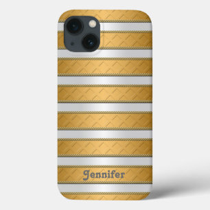 Etui iPhone Case-Mate Rubans personnalisés rayures dorées Art
