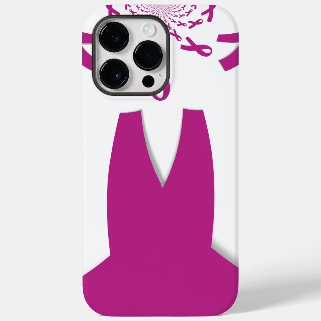 Coques Case-Mate iPhone Rubans rose Cancer du sein Sensibilisation Art Imp (Verso)