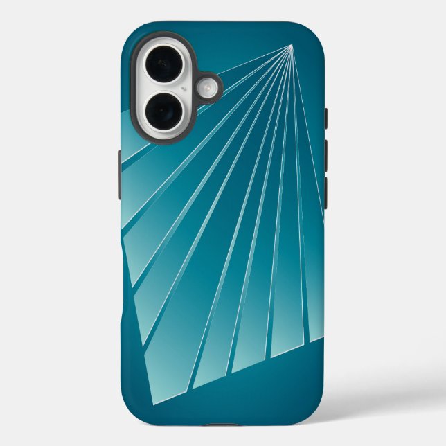 Coques Case-Mate iPhone Rubans turquoise (Verso)