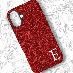 Coque Pour iPhone 16 Plus Ruby Red Girly Parties scintillant imprimée élégan