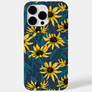 Coque Case-Mate iPhone Rudbekia jaune sur la marine