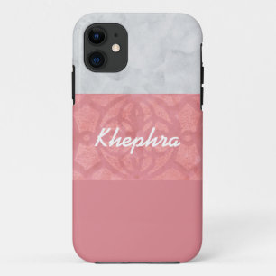 Case-Mate iPhone Case Ruddy rose Batik gris Aquarelle Nom