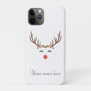 Case-Mate iPhone Case Rudolph avec couronne de fleurs
