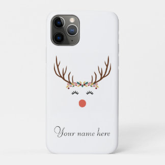 Case-Mate iPhone Case Rudolph avec couronne de fleurs