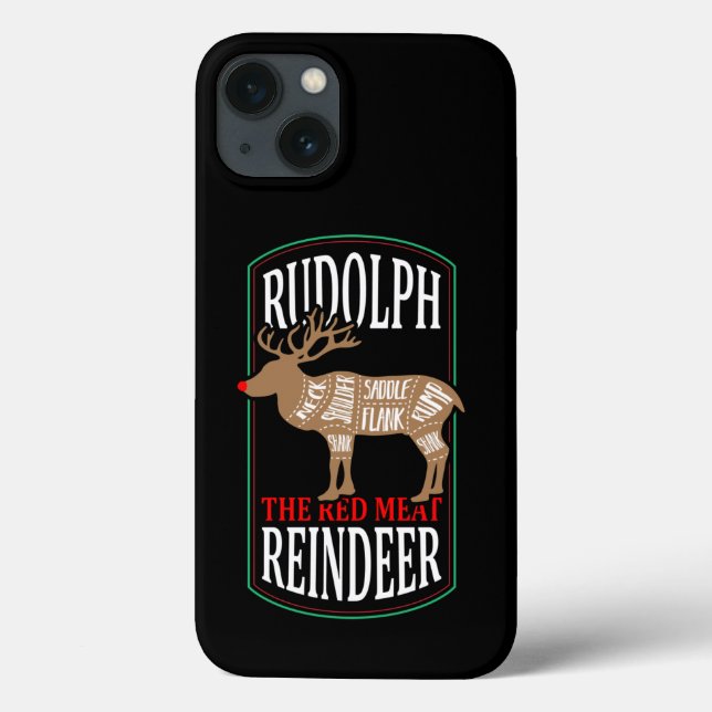 Coques Case-Mate iPhone Rudolph le Renne à Viande Rouge (Verso)