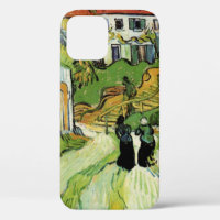 Rue et escaliers du village d'Auvers, Figures