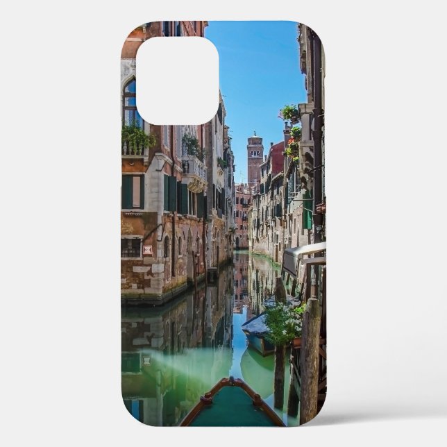 Coques Case-Mate iPhone Rue étroite avec canal à Venise (Verso)