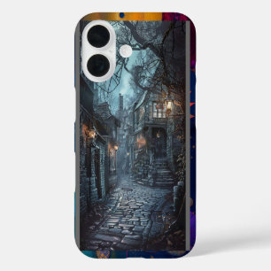 Coque Pour iPhone 16 Rue gothique foncée