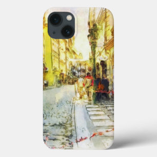 Etui iPhone Case-Mate Rues de vieille aquarelle de Prague