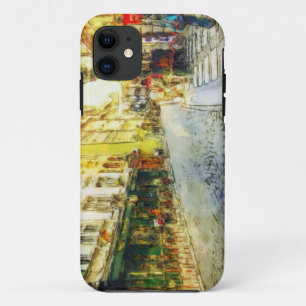 Coque Case-Mate iPhone Rues de vieille aquarelle de Prague