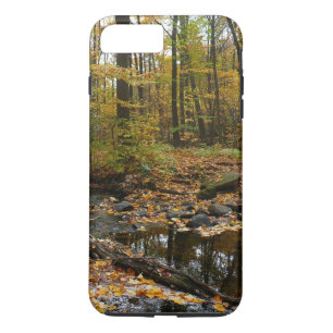 Coques Pour iPhone Ruisseau de Fall avec reflet au parc Laurel Hill