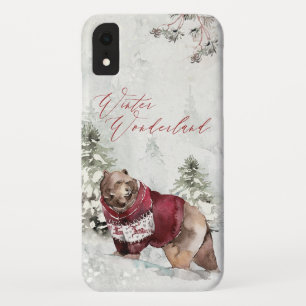 Case-Mate iPhone Case Russe hiver Wonderland Ours en neige