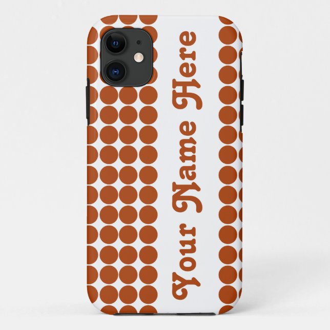 Coques Case-Mate iPhone Rust Red Safari Dot (Dos)