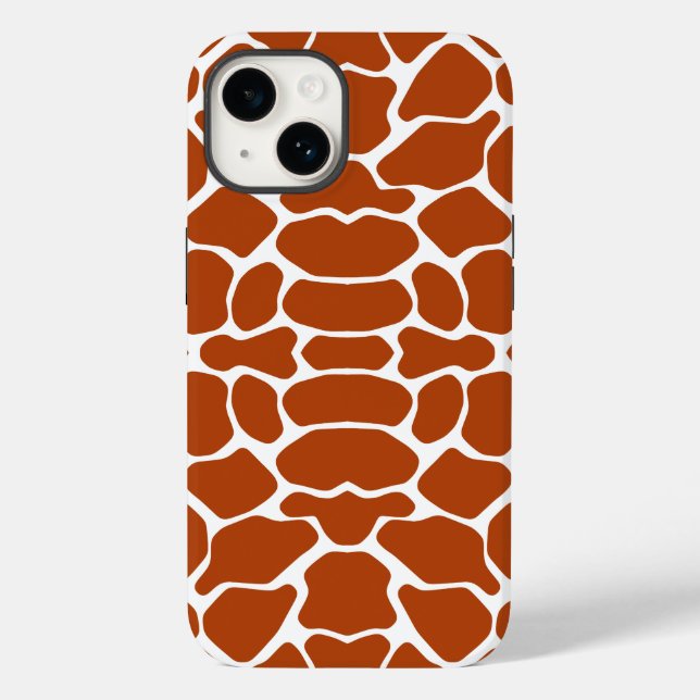 Coques Case-Mate iPhone Rust Red Safari Giraffe (Verso)