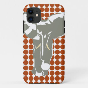 Case-Mate iPhone Case Rust Red Safari point avec Pop Art Elephant
