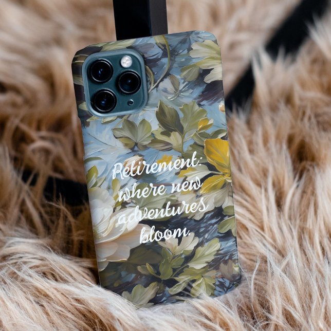 Coques Case-Mate iPhone Rustic Blooms des cadeaux de retraite personnalisé (Rustic Blooms Custom Retirement Gifts for Her)