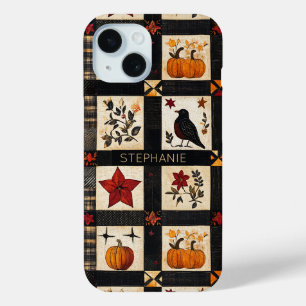 Coque Case-Mate iPhone Rustic Fall Quilt Motif   Patchwork agricole