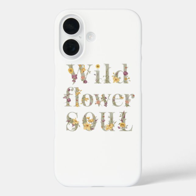 Coques Case-Mate iPhone Rustic Free Spirit Botanical Typography (Verso)