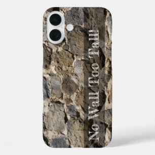 Coque Pour iPhone 16 Plus Rustic Rock Wall Texture Modèle photo