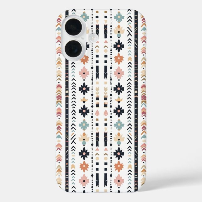 Coques Case-Mate iPhone Rustique Amérindien Ethnique Mudcloth Esthétique V (Verso)