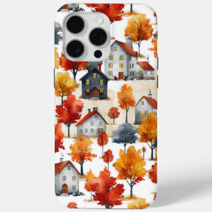 Coque Case-Mate iPhone Rustique Aquarelle bois Motif Village