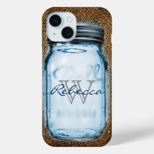 Coque Case-Mate iPhone rustique chic western burlap personnalisable mason