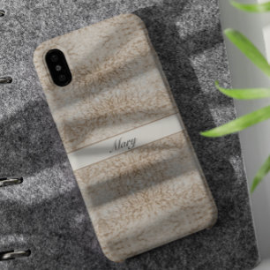 Case-Mate iPhone Case Rustique Luxe Texture de laine de mouton psychéd