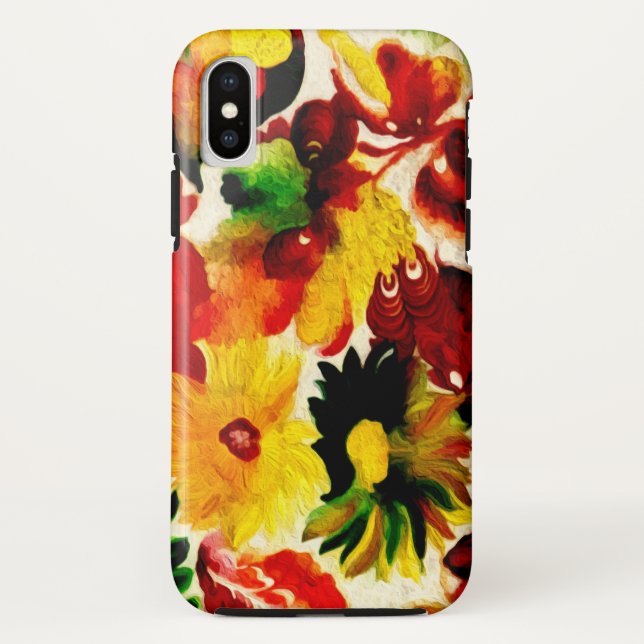 Coques Case-Mate iPhone Rustique Nature Automne Feuilles Peinture (Dos)