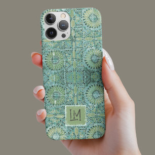 Case-Mate iPhone Case Rustique Turquoise empilé Vintage esthétique Flora