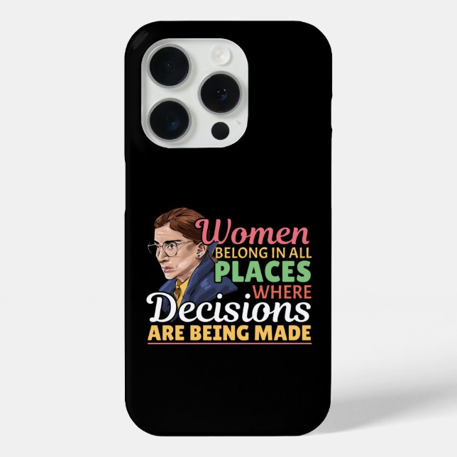 Coques Case-Mate iPhone Ruth Bader Ginsburg avocate féministe Juge (Verso)