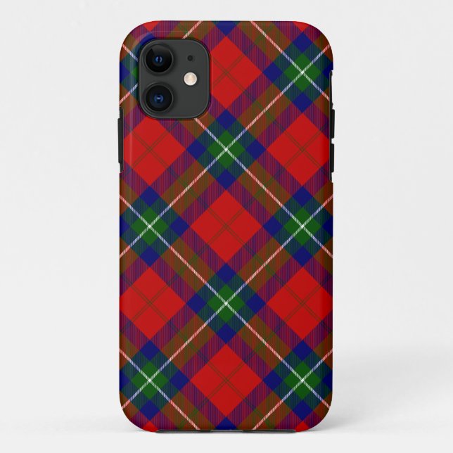 Coques Case-Mate iPhone Ruthven tartan rouge vert bleu carreaux (Dos)