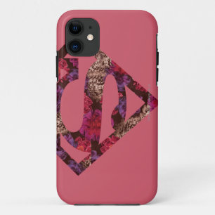 Coque iPhone 11 S-Bouclier floral rose