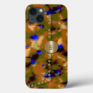 iPhone 13 Coque Sac Clutch Camouflage