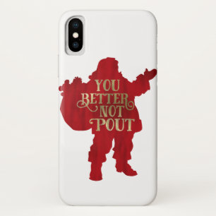Case-Mate iPhone Case Sac de jouets du Père Noël rouge et or Tu ferais m